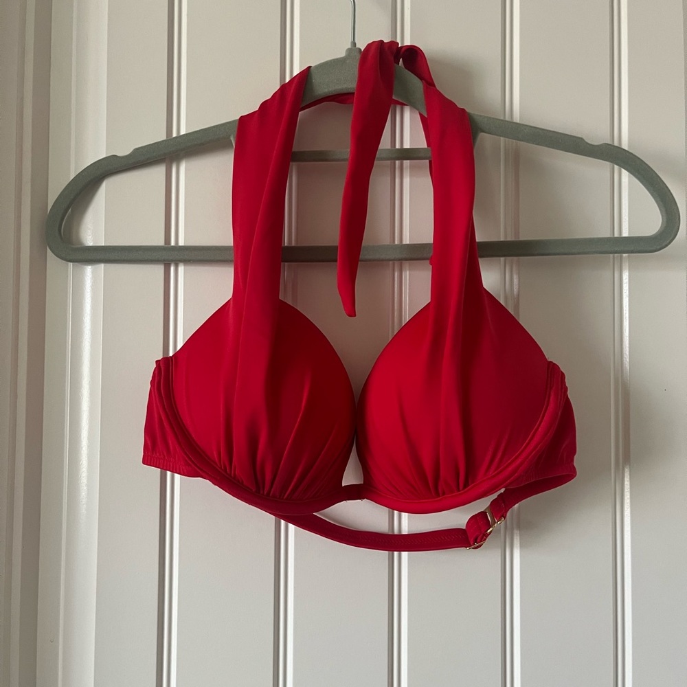 Venus Marilyn Push-Up Red Halter Bikini Top